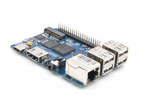 香蕉派 BPI-M4 单板计算机采用 Realtek RT1395芯片方案设计,1G/2G RAM ,8GB eMMC